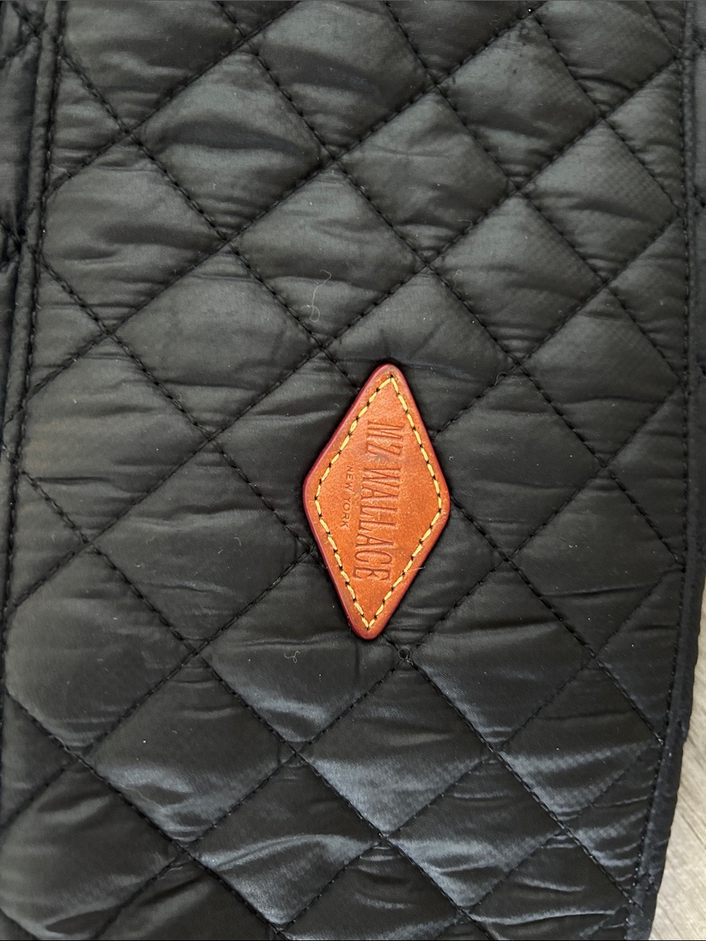 MZ Wallace Jim travel bag Black Quilted Nylon Shoulder Bag - Picture 11 of 15